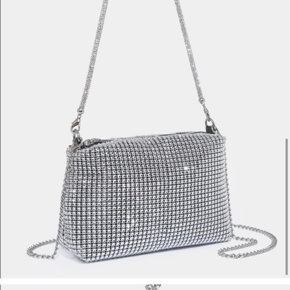 Silver Rhinestone Clutch - Picture 4 of 5